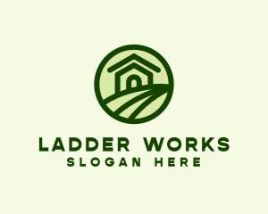 Farmhouse Farm Landscape logo design