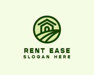 Rental - Farmhouse Farm Landscape logo design