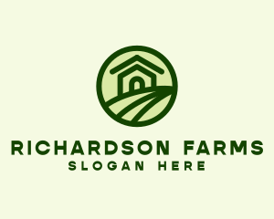 Farmhouse Farm Landscape logo design