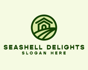 Farmhouse Farm Landscape logo design