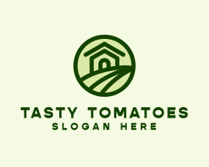 Farmhouse Farm Landscape logo design