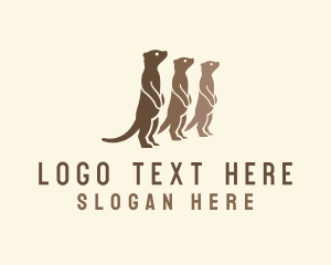 Mongoose - Wild Meerkat Nature logo design