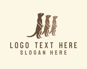 Animal - Wild Meerkat Nature logo design