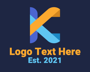 Venture - Letter K Advertising Firm logo design