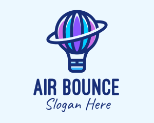 Hot Air Balloon Planet logo design