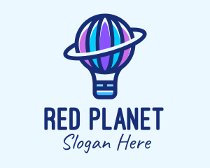 Hot Air Balloon Planet logo design