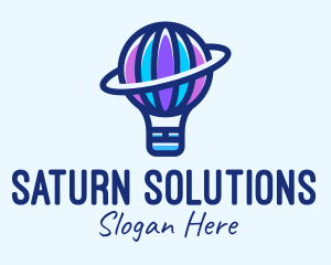 Hot Air Balloon Planet logo design