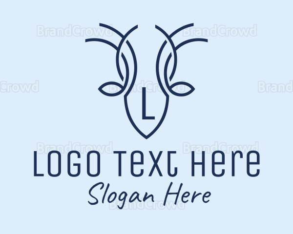 Wildlife Deer Antlers Logo