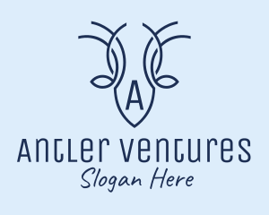 Wildlife Deer Antlers logo design