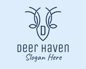 Wildlife Deer Antlers logo design