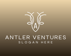 Wildlife Deer Antlers logo design