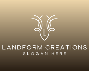 Wildlife Deer Antlers logo design