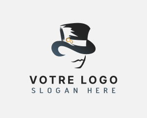 Gentleman - Gentleman Top Hat logo design