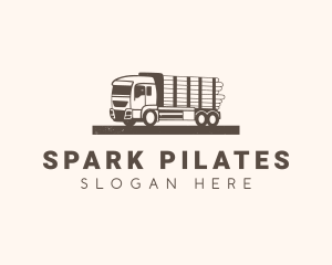 Farm Logging Truck Logo