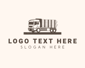 Farm Logging Truck Logo