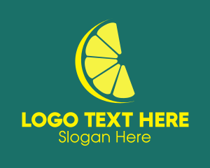 Green And Yellow - Lemon Lime Citrus Slice logo design