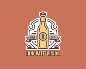 Beer Bottle Brewery Logo