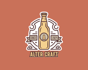 Beer Bottle Brewery logo design