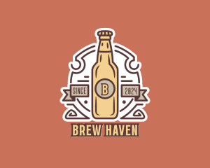 Beer Bottle Brewery logo design