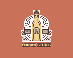 Beer Bottle Brewery logo design