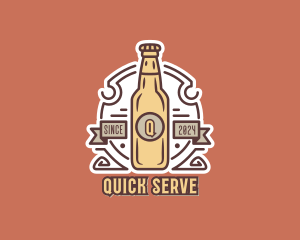 Beer Bottle Brewery logo design