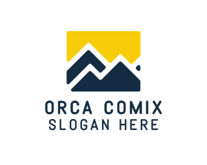 Mountain Peak Hiking Logo