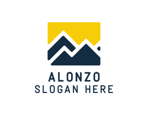 Mountain Peak Hiking logo design