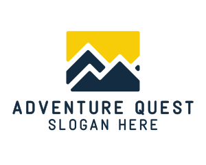 Expedition - Mountain Peak Hiking logo design