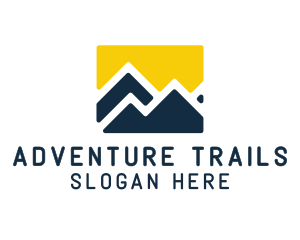 Mountain Peak Hiking logo design