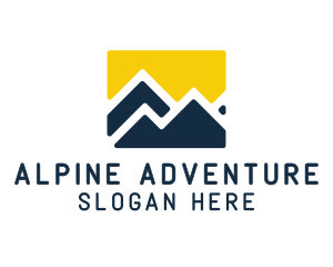 Mountain Peak Hiking logo design