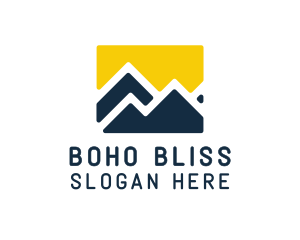 Mountain Peak Hiking logo design