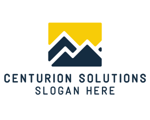 Mountain Peak Hiking logo design