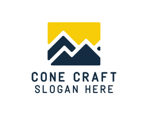 Mountain Peak Hiking logo design