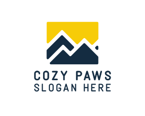 Mountain Peak Hiking logo design