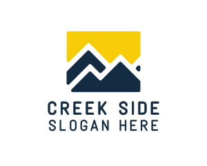 Mountain Peak Hiking logo design