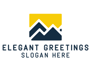 Mountain Peak Hiking logo design