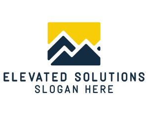 Mountain Peak Hiking logo design