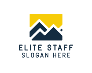 Mountain Peak Hiking logo design