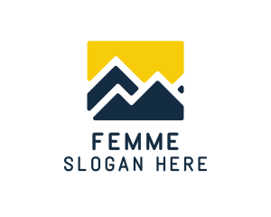 Mountain Peak Hiking logo design