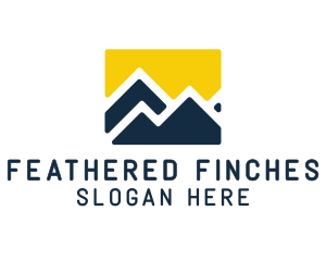 Mountain Peak Hiking logo design