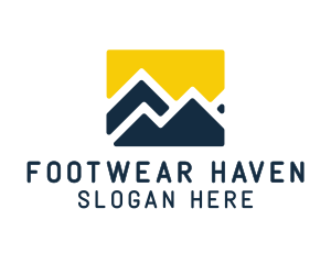 Mountain Peak Hiking logo design