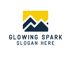 Mountain Peak Hiking logo design