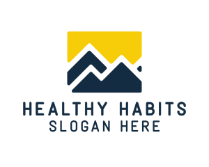 Mountain Peak Hiking logo design