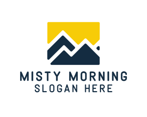 Mountain Peak Hiking logo design