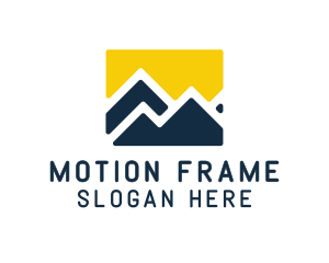 Mountain Peak Hiking logo design