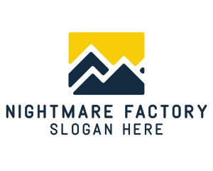 Mountain Peak Hiking logo design