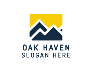 Mountain Peak Hiking logo design