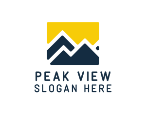 Mountain - Mountain Peak Hiking logo design