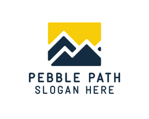 Mountain Peak Hiking logo design