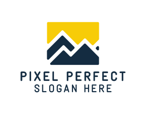 Mountain Peak Hiking logo design